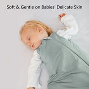 BubblePanda Rayon Made from Bamboo Sleep Sack 0-6 Months 1.0 Tog Newborn | 0-3 Months Sleep Sacks, 3-6 Months Toddler Sleeping Sack, 2-Way Zipper, Soft Baby Wearable Blanket