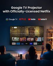 NEBULA Capsule 3 Laser Outdoor Portable Mini Smart TV Projector | Google TV, Netflix-Certified, Dolby Digital Sound, 120" Display, 2.5H Built-In Battery, Outdoor Wi-Fi Smart TV