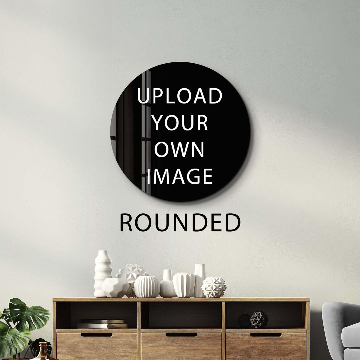 Custom Prints Rounded Shape | Glass Wall Art