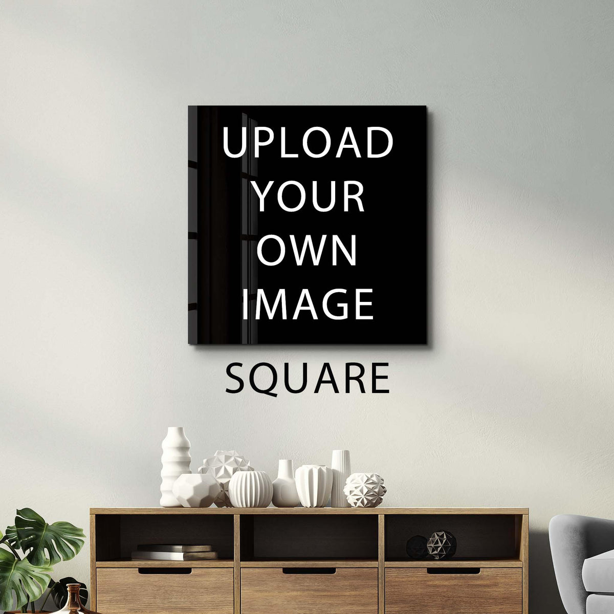Custom Prints Square Shape | Glass Wall Art
