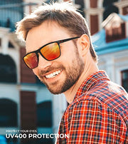KALIYADI Polarized Sunglasses Men, Lightweight Mens Sunglasses Polarized UV Protection Driving Fishing Golf