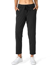 G Gradual Women's Pants with Deep Pockets 7/8 Stretch Ankle Sweatpants | Golf, Athletic, Travel, Lounge, Business Casual, Teacher, Drawstring Waist, Butter Soft 4-Way Stretch, Lightweight