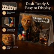 🔥Last Day 50% OFF 🍺🐱Drunk Cats 2027 Calendar