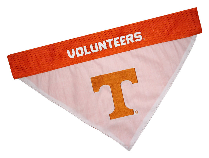 Pets First Collegiate Pet Accessories, Reversible Bandana, Tennessee Volunteers Size Small/Medium