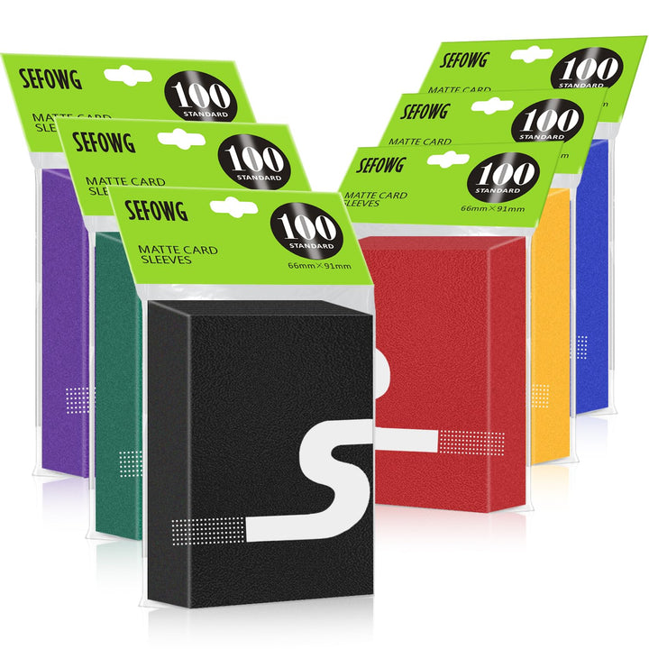 600ct MTG Card Sleeves, 6 Colors Matte Card Sleeves, Magic Cards Sleeve | Mtg Sleeves Bulk, Deck Sleeves for MTG, TCG, Sturdy Shuffling Deck Protectors for MTG TCG Trading Sports Baseball Game Cards