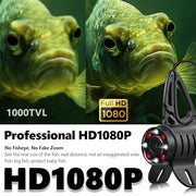 [FishPRO® 2026 Upgrade] NO.1 HD 1080P Underwater Fishing Camera 7'' IPS- w/10,000mAh (Ease to Use) N/DVR Ice Fishing Camera, Fish Finder Camera for Ice Lake Boat Fishing w/USB-C, LED+IR, 82ft
