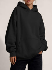 Trendy Queen Womens Hoodies Oversized Sweatshirt | Cozy Fleece Hoodie,Basic Pullover Sweatshirt,Large Kangaroo Pocket,Seamless Daily Outfit Match