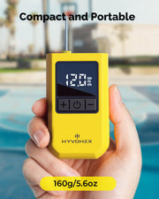 HYVOHEX Mini Electric Ball Pump with Needle for Sports Balls | Portable,Digital LED Display,Preset Auto-Stop Pressure,Fast Inflation,Replaces Manual Pump for Basketball,Soccer,Volleyball