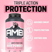 Anti Monkey Butt Body Powder for Women, Talc-Free, 8 oz | Thigh Chafing, Sweat, Friction, & Itch Relief, Calamine for Skin Irritation & Odor Control