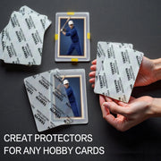 120 Pack Trading Card Shipping Protectors-3.5"x4.5"