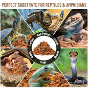 Riare 10LB Coconut Husk Chip for Reptiles, 72 Quart Coconut Fiber Substrate | Coco Chips Substrate Coconut Husk Bedding for Snakes, Tortoises, Ball Python, Bearded Dragon, Geckos, Lizards, Frogs