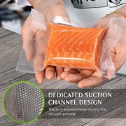 Vacuum Sealer Bags For Food 6 Pack, Kitchen Essentials, Sandwich Bags | (3 Rolls 11"x20'+3 Rolls 8"x20')Commercial Grade, BPA Free, Freezer Bags, Sous Vide Cooking, Puncture Prevention, Snack Bags
