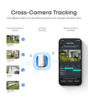 eufy Security SoloCam E42, 4-Cam Kit, 4K Solar Security Camera | AI Facial Recognition & Motion Tracking, Strobe Light, Pan & Tilt, Solar Powered, Built-in Local Storage (Up to 16TB)