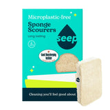 Seep Eco Sponges Washing Up - 4 Pack Multipack Compostable Kitchen Sponge - Cleaning Sponges Made Using Loofah - Sponge Scourer