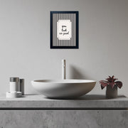 Black and White Bathroom Wall Art You Look So Good Framed Black Striped Bathroom Decor Modern Minimalist Canvas Print Painting Artworks for Wall