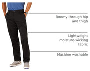 Amazon Essentials Men's Classic-Fit Moisture-Wicking Stretch Golf Pants with Active Waistband (Available in Big & Tall)