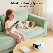 Yoton Y3 Mini Projector, Ultra-Compact 317g, 360° Stand, Auto Keystone | 50% zoom, 720P Native, 1080P Input Support, Portable Small Movie Projector Compatible with TV Stick/HDMI/USB/TF Card