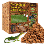 Riare 10LB Coconut Husk Chip for Reptiles, 72 Quart Coconut Fiber Substrate | Coco Chips Substrate Coconut Husk Bedding for Snakes, Tortoises, Ball Python, Bearded Dragon, Geckos, Lizards, Frogs