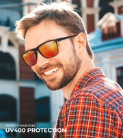 KALIYADI Polarized Sunglasses Men, Lightweight Mens Sunglasses Polarized UV Protection Driving Fishing Golf