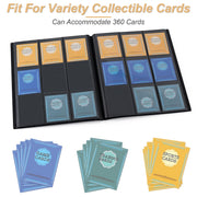 Card Binder 9 Pocket Storage 360 Card Binder,Trading Card Binder (Black) | Senior and Sturdy Side-Loading Album,Intended For YuGiOh,MTG, TCG,Game Cards & Baseball Card Binde