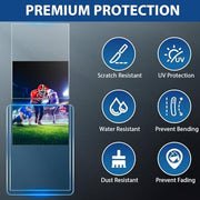 200 Card Sleeves Hard Plastic, Trading Card Holder (100 Hard + 100 Soft) | 3"x 4" Sports Cards Protectors, 35pt Baseball Card Holder Hard Cases fit for Baseball Sports MTG PKM Cards