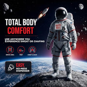HAPPY NUTS Comfort Powder Deodorant For Men: Anti-Chafing, Sweat and Odor Control for Jock Itch, Aluminum-Free, 6 oz (1 Pack), Original Scent