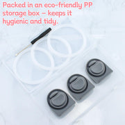 3 Sets Replacement Rubber Seal Gasket Parts for Owala FreeSip 24oz 32oz F1 | Water Bottle Lid Top Silicone Stopper and O Ring Compatible with Owala 16/19/24/32/40 oz Cap Mouth Insert Piece Accessories