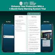 Arlo Essential Wireless Security Camera 2K (3rd Gen) - 2-Cam | Rechargeable home security camera; 2K & color night vision; Person, vehicle & animal detection; 1-mo Secure plan incl.