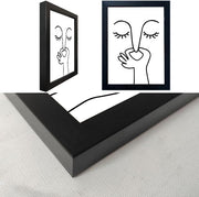 Black and White Bathroom Wall Decor Bad Smell Humorous Wall Art Funny Guest Toilet Picture Print Painting Modern Minimalistic Bathroom Sign