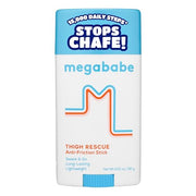 Megababe Thigh Rescue Anti-Chafe Stick | Prevents Skin Chafe & Irritation | Thighs, arms, Bra-Lines & More