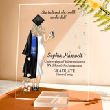 Graduation Gifts, Presents & Ideas For Her, Grad Ceremony, Commencement, Convocation, College & uni University, Personalized Custom Acrylic Plaque