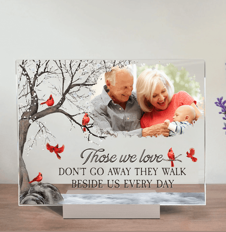 Memorial Plaque with Photo - I'm Always With You - Personalized Sympathy Gift for Family Members, Grandma, Grandpa | Custom Acrylic Plaque