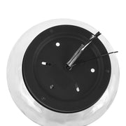2-light Industrial Glass Flush Mount Light