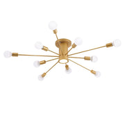 Mid-Century Flush Mount Sputnik Ceiling Light