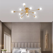 Mid-Century Flush Mount Sputnik Ceiling Light