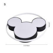 Dimmable Modern Mickey Design LED Flush Ceiling Light