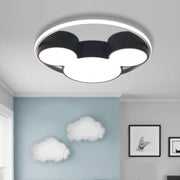 Dimmable Modern Mickey Design LED Flush Ceiling Light