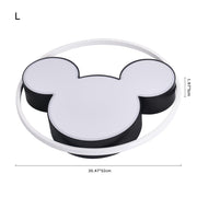 Dimmable Modern Mickey Design LED Flush Ceiling Light