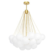 Cluster Frosted Glass Bubble Chandelier