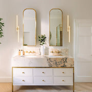 Dimmable 2-Light Long Strip Linear LED Flush Mount
