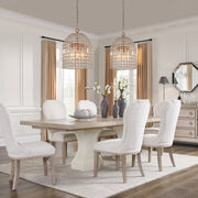 French Antique Brass Crystal Cage Chandelier