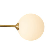Frosted Bubble Linear Sputnik Semi Flush Mount