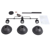 Industrial 3-light Island Pot Lid Dome Pendant