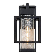 IP23 Black Waterproof 1-Light Square Cage Outdoor Wall Sconce