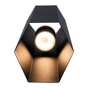 IP54 Up and Down Black Geometric Tube LED Outdoor Wall Light