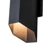 IP54 Up and Down Black Geometric Tube LED Outdoor Wall Light