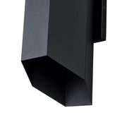 IP54 Up and Down Black Geometric Tube LED Outdoor Wall Light
