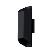 IP54 Up and Down Black Geometric Tube LED Outdoor Wall Light