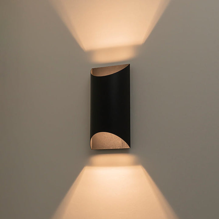 IP54 Up and Down Black Tunnel LED Outdoor Wall Lamp