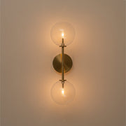 Mid-Century 2-Light Up and Down Glass Globe Wall Sconce